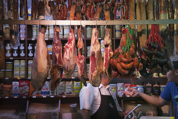 Jamon Stall_Triana Market, Seville