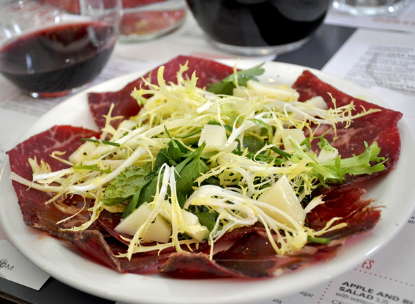 Tapas Brindisa Cecina (Air-Dried Beef) Salad