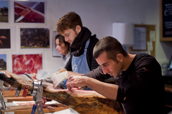 Jamon Bar at Brindisi Shop- Borough Market, London