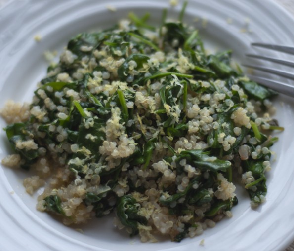 Greek Spinach with Quinoa